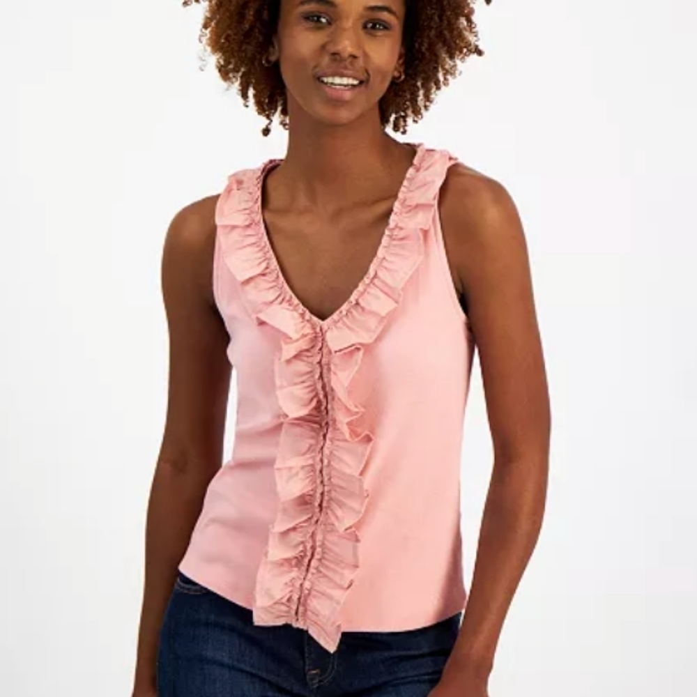 NWT Nautica Ruffle Tank SzXS